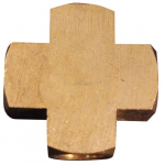 1/4" FNPT Brass Cross Hose Fitting_noscript