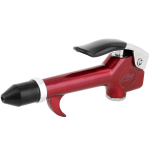 1/4" NPT Lever Blow Gun Tool, Rubber Tip Nozzle, Red