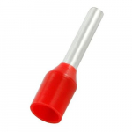 #18 AWG 0.472" Red Nylon Insulated Ferrule, Din Standard
