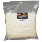 11" White Nylon Cable Tie, Up to 50lbs., Bulk Pack