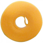 1/2" x 15' Yellow Self Stick Cable Tie, Roll