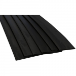 0.827" x 0.390" Black Thin Wall Heat Shrink Tubing, 4' Length_noscript