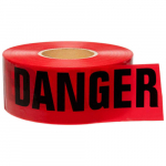 Barricade Tape "Danger", Red, 3" x 1000'_noscript