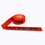 Barricade Tape "Danger Do Not Enter", Red, 3"x1000'_noscript