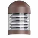 Tunable LED Bollard Round Louvered Dome Top