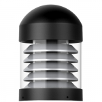 Color and Wattage LED Bollards Louvered Dome Top Only_noscript