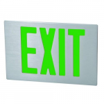 G.L., Brushed A.C. Aluminum LED Exit Sign_noscript