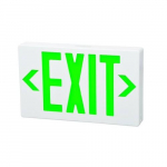 Green/White Remote Capable LED Exit Sign_noscript