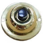 1-3/4" Polished Brass Resi Round Pushbutton