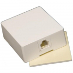 White Surface Mount Wall Jack