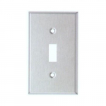 430 Stainless Steel Wallplate with 1 Gang Toggle Switch_noscript