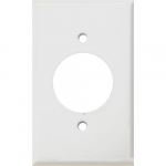 1.62" Hole White Painted Steel Wallplate_noscript