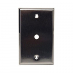 0.4060" Hole 430 S.S. Wallplate with Gang Cable_noscript