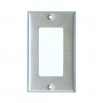 304 S.S. Wallplate with 1 Gang Decorative/GFCI