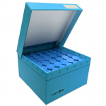 Cardboard Freezer Box with Hinged Lid for 36 Tubes