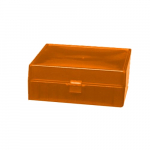 Storage Box, Hinged Lid, 100 x 1.5ml, Orange_noscript