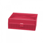 Storage Box, Hinged Lid, 100 x 1.5ml, Red_noscript