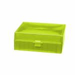Storage Box, Hinged Lid, 100 x 1.5ml, Yellow_noscript