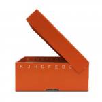 FlipTop Hinged Cardboard Freezer Box, Orange_noscript