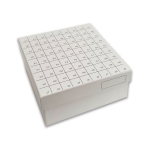 FlipTop Hinged Lid Cardboard Freezer White Box (9 x 9)_noscript