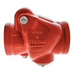 G997 4" Grooved Check Valve, Iron, Fire Protection_noscript