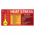 6' x 12' Heat Stress Banner with Grommets, Mesh Material