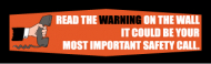 36" x 10' "Read the Warning on the Wall" Banner_noscript