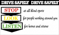36" x 60" "Drive Safely" Banner_noscript