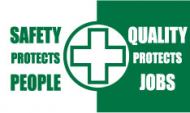 "Safety Protects People" Safety Banner_noscript