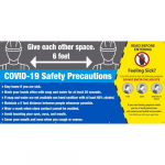 Banner "Covid-19 Safety Precautions"