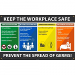 Banner, "Keep The Workplace Safe"