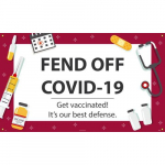 "Fend-off Covid-19", Vaccination, Banner, Banner Mesh