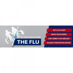 Banner, "It's Up To You To Stop The Flu"