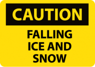 "Caution Falling Ice And Snow" Sign_noscript