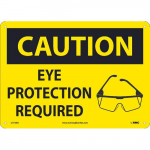 "Eye Protection" Sign, 10 x 14, .040 Aluminum_noscript