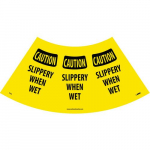 "Caution Slippery When Wet Sleeve" Sign_noscript