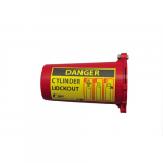 "Danger" Lockout Cylinder, Red, Plastic_noscript