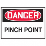 "Danger Pinch Points" Label_noscript