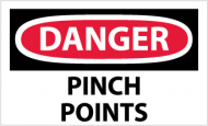 "Danger Pinch Points" Label