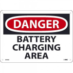 "Battery Charging Area" Sign