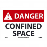 "Danger Confined Space" Safety Sign