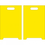 Blank Yellow Double-Sided Floor Sign