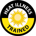 "Heat Illness Trained" Hard Hat Emblem_noscript