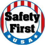 "Safety First Usa" Hard Hat Emblem