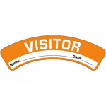 "Visitor" Hard Hat Label