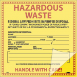 "Hazardous Waste" Label_noscript