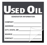 "Used Oil" Vinyl Label_noscript
