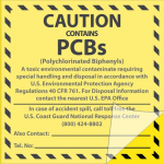 "Caution Contains PCBs" Label_noscript
