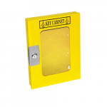 Key Cabinet, 30 Key Capacity, Yellow, Metal, 2" x 10.5"_noscript