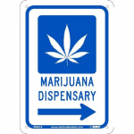 Marijuana Dispensary Right Arrow Sign_noscript